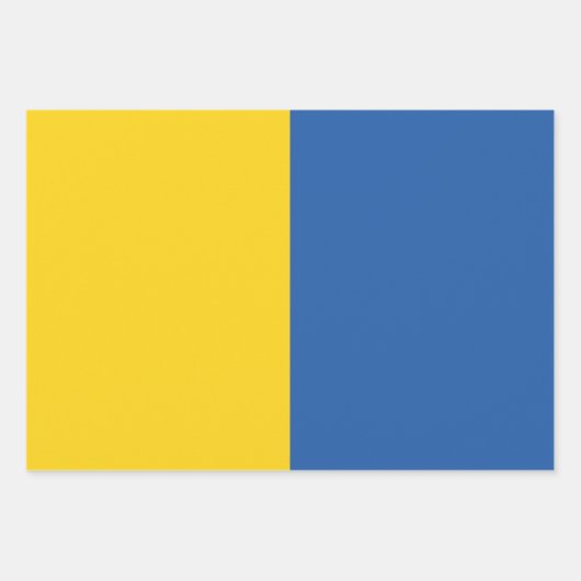 Vlag van Button Oekraïne Inpakpapier Vel (Voorkant)