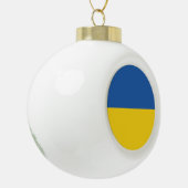 Vlag van Button Oekraïne Keramische Bal Ornament (Links)