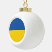 Vlag van Button Oekraïne Keramische Bal Ornament (Rechts)