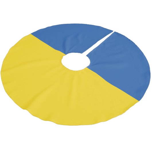 Vlag van Button Oekraïne Kerstboom Rok (Gekanteld)