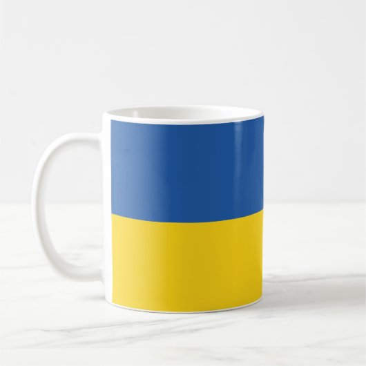 Vlag van Button Oekraïne Koffiemok (Links)