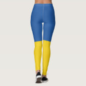 Vlag van Button Oekraïne Leggings (Achterkant)