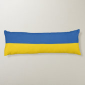 Vlag van Button Oekraïne Lichaamskussen (Achterkant)