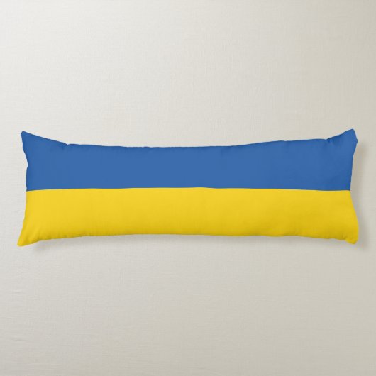 Vlag van Button Oekraïne Lichaamskussen (Voorkant)