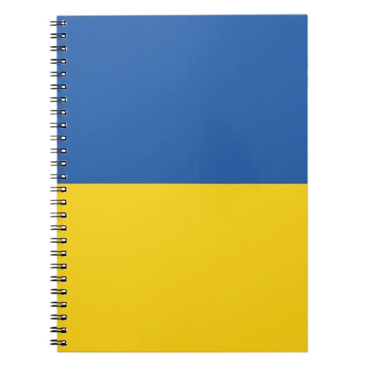 Vlag van Button Oekraïne Notitieboek (Voorkant)