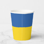Vlag van Button Oekraïne Papieren Bekers (Rechts)