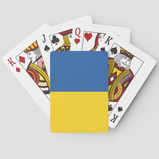 Vlag van Button Oekraïne Pokerkaarten (Achterkant)