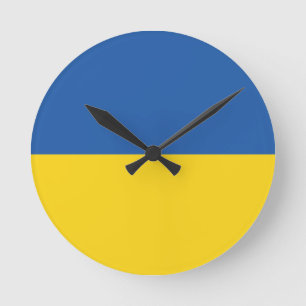Vlag van Button Oekraïne Ronde Klok