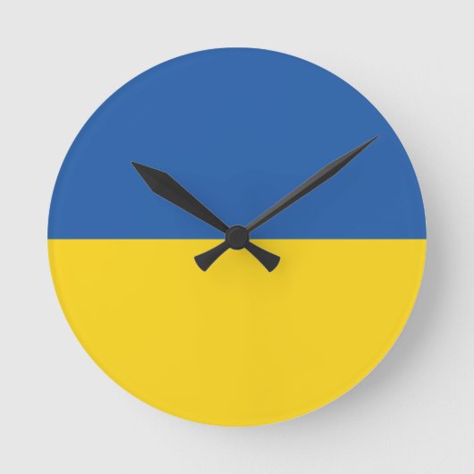 Vlag van Button Oekraïne Ronde Klok (Voorkant)