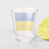 Vlag van Button Oekraïne Shot Glas (Achterkant)