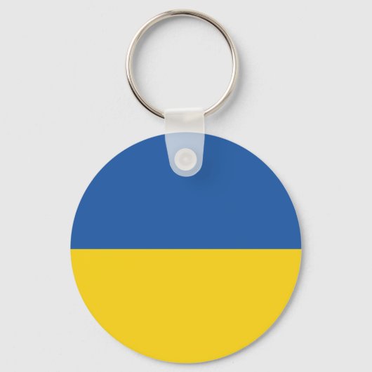 Vlag van Button Oekraïne Sleutelhanger (Voorkant)