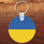 Vlag van Button Oekraïne Sleutelhanger (Voorkant)