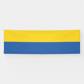 Vlag van Button Oekraïne Spandoek (Horizontaal)