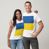 Vlag van Button Oekraïne T-shirt (Unisex)