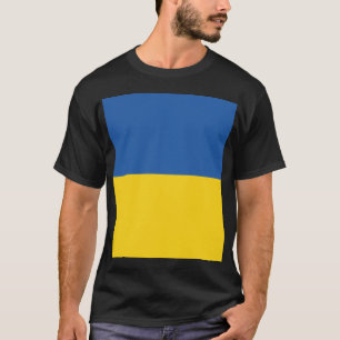 Vlag van Button Oekraïne T-shirt