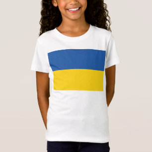 Vlag van Button Oekraïne T-shirt