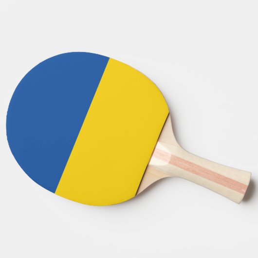 Vlag van Button Oekraïne Tafeltennisbatje (Zijkant)