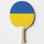 Vlag van Button Oekraïne Tafeltennisbatje (Voorkant)