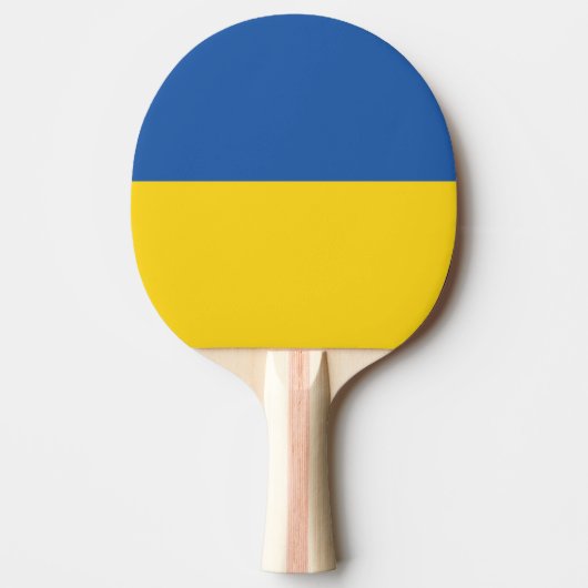 Vlag van Button Oekraïne Tafeltennisbatje (Voorkant)