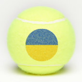 Vlag van Button Oekraïne Tennisballen (Achterkant)