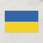 Vlag van Button Oekraïne Visitekaartje (Achterkant)