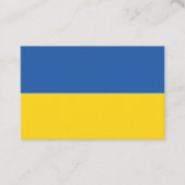 Vlag van Button Oekraïne Visitekaartje (Voorkant)