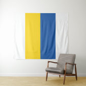 Vlag van Button Oekraïne Wandkleed (In Situ (horizontaal))