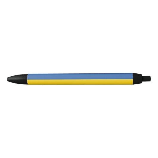 Vlag van Button Oekraïne Zwarte Inkt Pen (Voorkant)