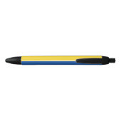 Vlag van Button Oekraïne Zwarte Inkt Pen (Achterkant)