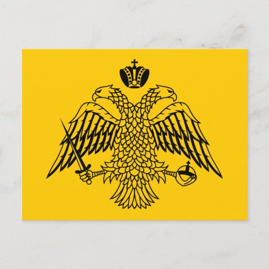 Vlag van Byzantine Briefkaart (Voorkant)