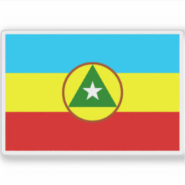 Vlag van Cabinda (FLEC-voorstel), Afrika Sticker