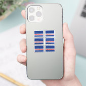 Vlag van Cabo Verde Collectie pack van 6 Sticker (Telefoon)