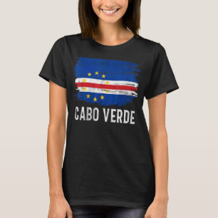  vlag van Cabo Verde voor Cabo Verdean T-shirt
