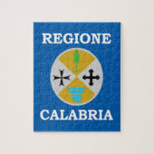 Vlag van Calabrië (Italië) Legpuzzel (Verticaal)