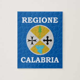 Vlag van Calabrië (Italië) Legpuzzel