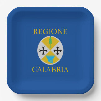 Vlag van Calabrië (Italië) Papieren Bordje
