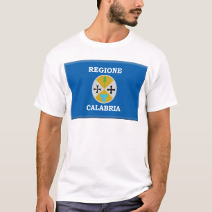 Vlag van Calabrië (Italië) T-shirt