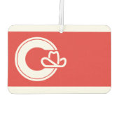 Vlag van Calgary, Alberta Bottle Opener Luchtverfrisser (Achterkant)