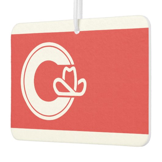 Vlag van Calgary, Alberta Bottle Opener Luchtverfrisser (Links)