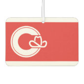 Vlag van Calgary, Alberta Bottle Opener Luchtverfrisser (Voorkant)