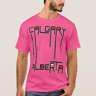 Vlag van Calgary Alberta Canada T-shirt