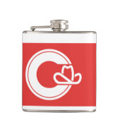 Vlag van Calgary, Alberta Flask Heupfles (Voorkant)