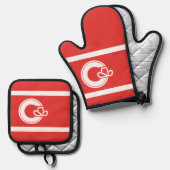 Vlag van Calgary, Alberta Flesopener Ovenwant & Pannenlap Set (Voorkant / Achterkant)