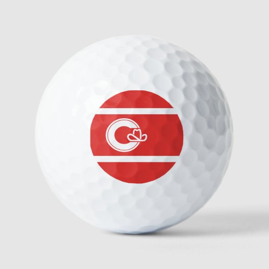 Vlag van Calgary, Alberta Golfballen (Voorkant)
