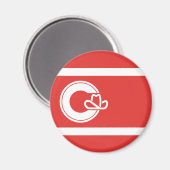 Vlag van Calgary, Alberta Magnet (Voorkant / Achterkant)