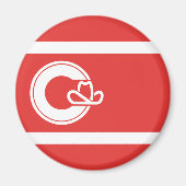 Vlag van Calgary, Alberta Magnet (Voorkant)