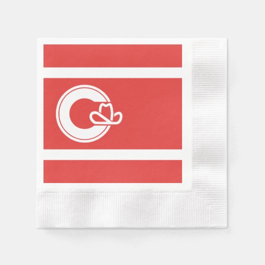 Vlag van Calgary, Alberta Napkins Servet (Voorkant)