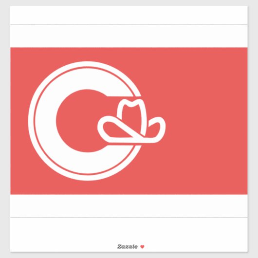 Vlag van Calgary, Alberta Sticker (Vel)