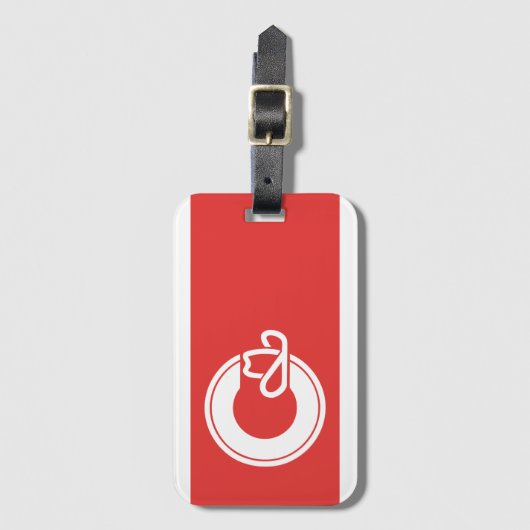 Vlag van Calgary, Bagagelabel van Alberta (Voorkant (verticaal))