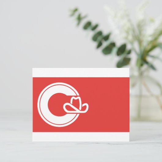 Vlag van Calgary, Briefkaart van Alberta (Staand voorkant)